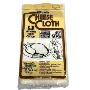 Vintage Cadie Cheese Cloth 4 Square Yards 100% Premium Cotton New Old Stock